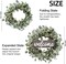 20-inch Green Eucalyptus Wreath with "Welcome" Sign – Front Door Decor